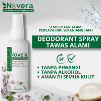 Novera Paket Reseller Deodorant Spray 60ml Penghilang Bau Badan & Memutihkan Ketiak Non Alkohol Anti