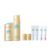 【ANESSA 安耐曬】金鑽高效防曬全面防護組(金鑽露60ml+噴霧60g)