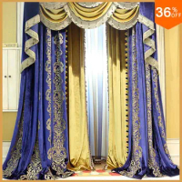 Luxurious Curtains for Living Room Blinds Blue Shades &amp; Thick the Curtains King Door Drapes for Bedroom Window Curtain Designs