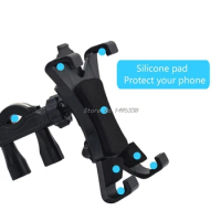 Universal 7-12 inch Motorcycle Bicycle Holder Mount Exercise Bike Bracket 360 Degree Stand Holder For Tablet PC Whosale&amp;Dropship