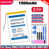 LOSONCOER LISI1494NPPC 1500mAh Battery For Sony NWZ-F885 NW-F886 NW-F887 mp3 Batteries