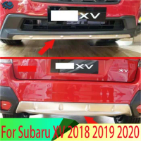 For Subaru XV 2018 2019 2020 Stainless Steel Front and Rear Bumper Skid Protector Guard Plate