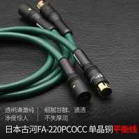 日本古河Furutech單晶銅XLR平衡音頻卡農線發燒級音響功放話筒線