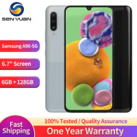 Original Samsung Galaxy A90 A9080 5G Mobile Phone Dual SIM 6.7'' 6GB RAM 128GB ROM CellPhone NFC Octa Core Android SmartPhone