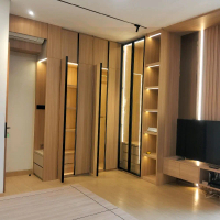 lemari pakaian dan backdrop tv bisa custom