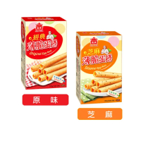 【義美】義美薄脆蛋捲120g 口味任選(經典原味/芝麻)