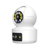 4MP 1080P Cloudbird APP Dual Lens Double Screen PTZ IP Dome Camera AI Humanoid Detection Full Color CCTV Intercom Baby Monitor