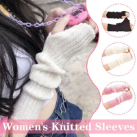 JK Lolita Cosplay Girls Fingerless Gloves Arm Warmers Work Hand Punk Glove Gloves Women Y2k Gothic G