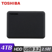 【Toshiba 東芝】Canvio Advance V10 4TB 2.5吋 USB3.2 外接式硬碟 黑【三井3C】