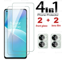 4-in-1 Tempered Glass For OnePlus Nord 2T 2 T T2 6.43inch Front Safety Screen Protector For OnePlus One Plus 1+Nord 2T Lens Film
