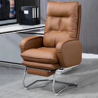 Korean Swivel Office Chairs Executive Fashion Massage Pillow Leather Work Chair Gamer Ergonomic Cadeira Gamer Home Furniture