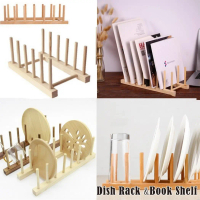 Kệ để bát đĩa bằng gỗ nguyên khối, kệ thoát nước, kệ đựng dụng cụ ăn uống, kệ để đĩa