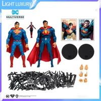 Genuine Dc Superman Vs Superman 2-Pack Double Suit Superman For Tomorrow Statue Seven Inche Action Figure Collect Toy Gifts