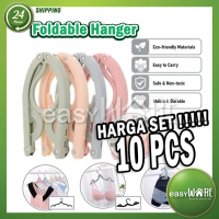 EASYWARE 2025 Folding Hanger Portable Travel Foldable Plastic Hanger Non-slip Hanger Wardrobe Clothe