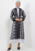 MFMW MFMW Nurhaliza Dress Gamis Brukat Hitam