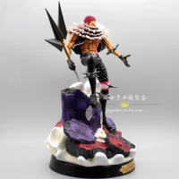 37cm Anime Figure One Piece King Of Artist Charlotte Katakuri Pvc Model Doll Action Figure For Gift Toys Collectible Model