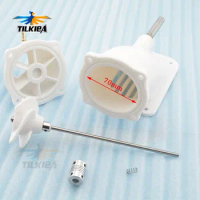 White 70mm Jet Water Thruster with 5mm Stainless Shaft Flex Couplings 8X5mm For Boat Surfboard Rc Model Boat