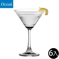 【Ocean】馬丁尼杯 210ml 6入組 Duchess系列(馬丁尼杯 調酒杯 雞尾酒杯 高腳杯)