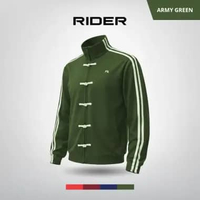 Rider Jacket Cheongsam Sporty Unisex – R923B Jacket Modern Polyester Premium Army Green XS