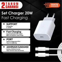 (GARANSI 18 BULAN) Charger For 8 X 11 12 13 14 USB-C to Lightning Super Fast Charging Set Adaptor ka