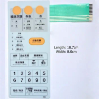 1Pcs Membrane Switch Panel Touch Button for Sharp R-6G65 R-583 R-6C65 Microwave Oven Panel Switch