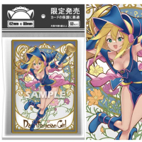 60PCS Yugioh Dark Magician Girl Card Sleeves Yu-Gi-Oh! Holographic Shine OCG Trading Card Protective Case