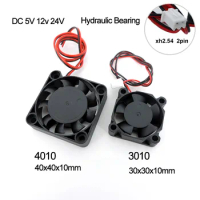 3010 4010 30x10mm 40x10mm DC Cooling Fan 5V 12v 24V For Hydraulic Bearing Brushless 2PIN 30mm 40mm Fan DC5/12/24V FOR 3D printer
