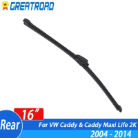 Wiper 16" Rear Wiper Blade For VW Caddy &amp; Caddy Maxi Life 2K 2004 - 2014 Windshield Windscreen Rear Window