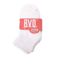 BVD 學生襪 3入組 白 童