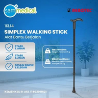 Rebotec Simplex Walk Stick Black atau Tongkat Kaki 1 Hitam - SIMPLEX BLACK