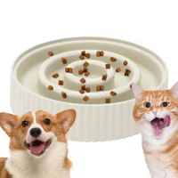 Slow Eating Dog Bowl Anti-Choking Food Feeding Puzzle Bowl Bloat Stop Pet Slow Food Bowls Dog Cat Slow Feeders For Wet And Dry