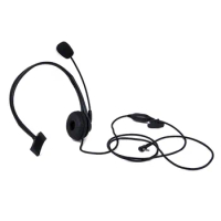 Overhead Earpiece Headset Boom Mic Microphone Noise Cancelling for Yaesu Vertex Radio 1pin 3.5mm