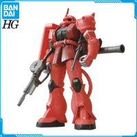 In Stock Original BANDAI GUNDAM HG HGUC 1/144 MS-06S ZAKU II GUNDAM Model Assembled Robot Anime Figure Action Figures Toys