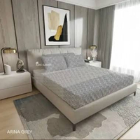 King Rabbit Sarung Bantal/Guling ( Bolster case) Motif Arina Grey Guling
