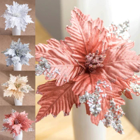 Artificial Magnolia Flowers Simulation Fake Flower Branch for Wedding Party Garden Home Living Room Office Table Decoration