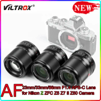 Viltrox 23mm 33mm 56mm F1.4 APS-C Lens for Nikon Z mount Camera Auto Focus Large Aperture Portrait for ZFC Z50 Z6 Z6II Z7 Z9