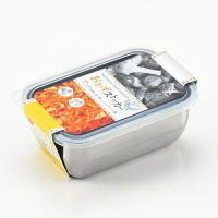 日本製 YOSHIKAWA 吉川 不鏽鋼長方型附蓋保鮮盒 810ml 便當盒 醃製小菜＊夏日微風＊