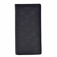 【Louis Vuitton 路易威登】M62900經典BRAZZA Shadow小牛皮折疊長夾(黑色)