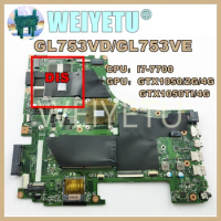 GL753VD i7-7700HQ GTX1050/GTX1050Ti Mainboard For Asus ROG GL753VD GL753VE FX753V ZX753V GL753V GL753 Laptop Motherboard