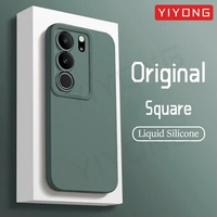 For VivoV29 Case YIYONG Original Soft Liquid Silicone Cover For VIVO V29 V29Pro V27 V27Pro VivoV27 Pro Shockproof Phone Cases