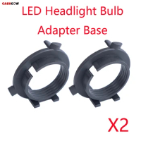2Pcs For Hyundai Santa Fe Veloster Sonata Coupe Genesis Coupe H7 LED Plastic Headlight Bulb Base Adapter Lamp Retainer Holder