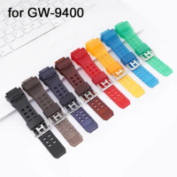 Rubber Strap for Casio G-SHOCK GW-9400 Sport Waterproof Durable Men Resin Replacement Wrist Band Watch Accessories Black