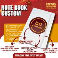 Note Book Buku Agenda Custom UV Print Full Color | Hardcover | PU Leather | Kulit Sintetis