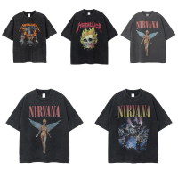 เสื้อยืด NIRVANA METALLICA พร้อมส่ง ผ้าหนาทรงสวย