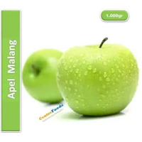 Apel Malang Hijau Segar - Buah Apel Hijau Malang Manalagi Fresh | 1.000gr [ Harga Per KG ]