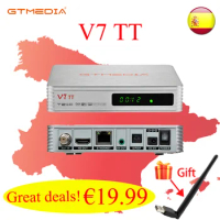 GTMEDIA V7 TT Terrestrial TV Receiver Full HD DVB-T/T2/DVB-C Signal TV Box With USB WIFI Decoder Support H.265 HEVC 10bit