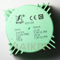 BingZi ESI M25-01B Input 3-4/5-6 2x110V/50HZ 130C T70/B Output 11-12 7.5V/12.5VA 15-16 7.5V/12.5VA DIP-8 Power transformer