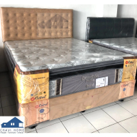 Set springbed central dominiq pocket spring bed lengkap ukuran 160x200