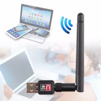 500pcs/lot 150Mbps MINI Wireless USB WiFi Adapter Dongle Network LAN Card 802.11n/g/b Antenna wi-fi 2DB antenna MT7601 RT5370