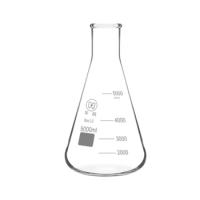 5000ml,Glass Erlenmeyer Flask,5L,laboratory Conical Bottle,W/Normal Neck